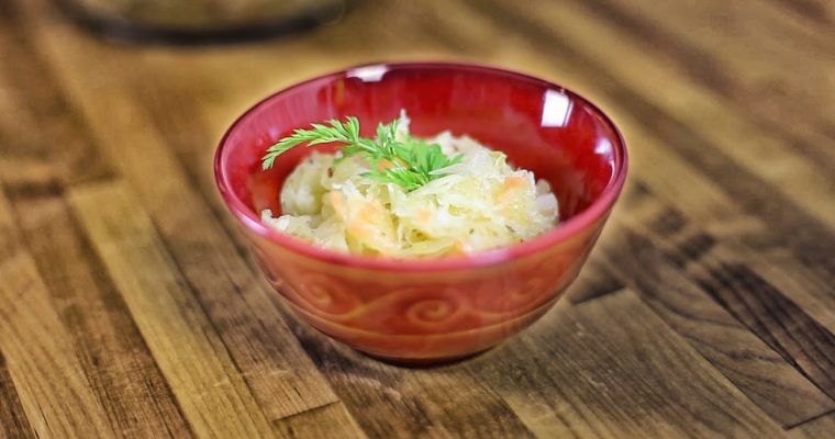 Sauerkraut Salad – Surowka z Kiszonej Kapusty – Recipe #195